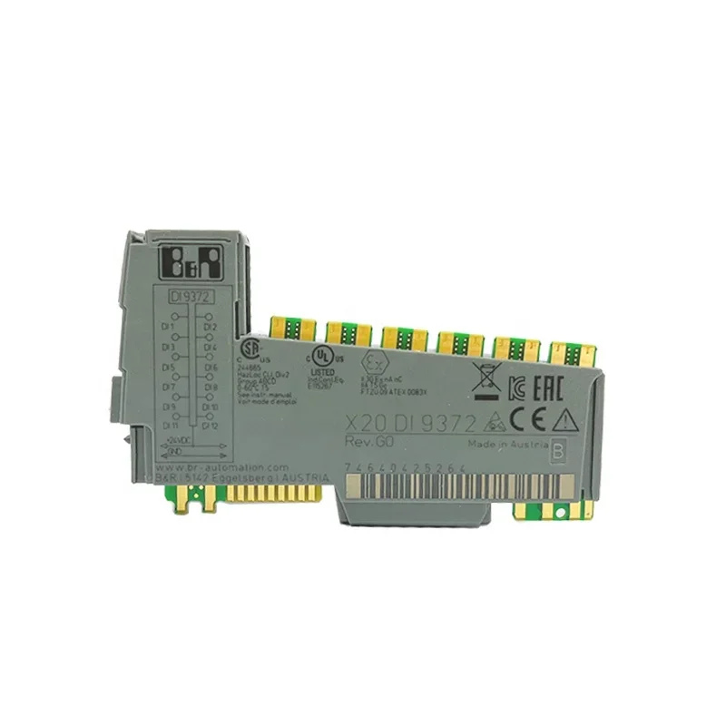 

B R X20DI9372 100% Original brand New gold seller 12 digital inputs 24 VDC I/O module for 1wire connections source input wiring