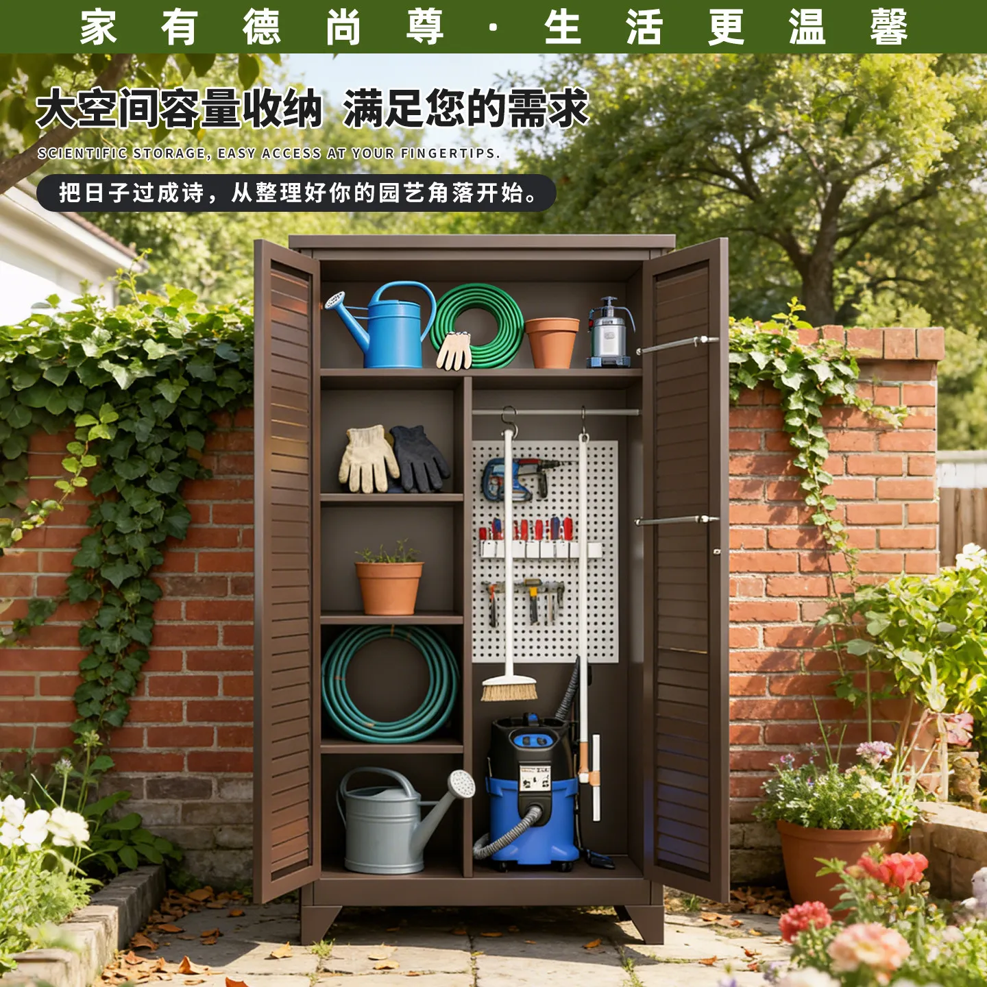 Outdoor Locker Waterproof Sunscreen Housekeeping Storage