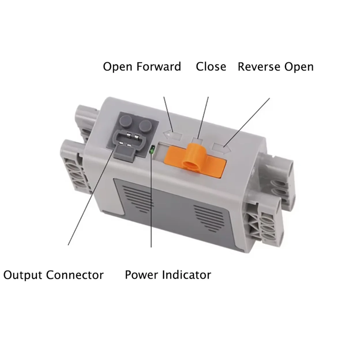 5PCS AA Power-Up Battery Case Box for Power Functions Parts for Legoeds 8881 for DIY Train Car Set