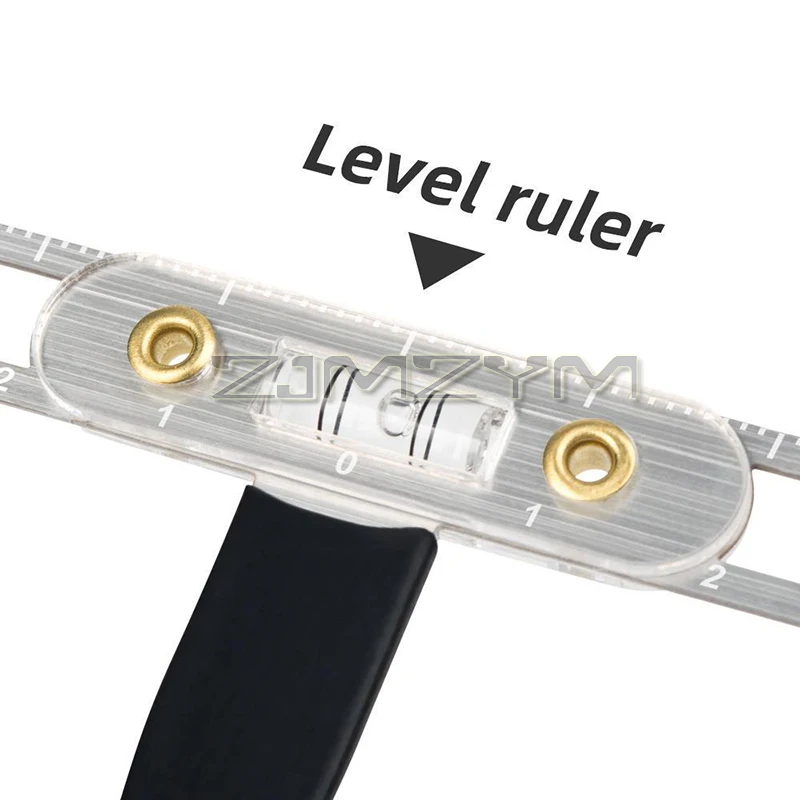 Régua de sobrancelha com posicionamento de 3 pontos, régua eficiente para tatuagem de sobrancelha, modelador de equilíbrio perfeito, ferramenta de medição precisa