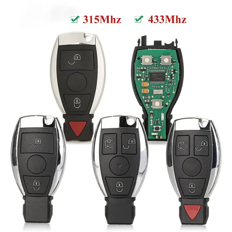 2/3/4 Buttons 315/433MHz Remote Car Key For Mercedes Benz BGA/NEC KYDZ W169 W164 W204 W210 W211 W212 W639 W202 Car Accessories