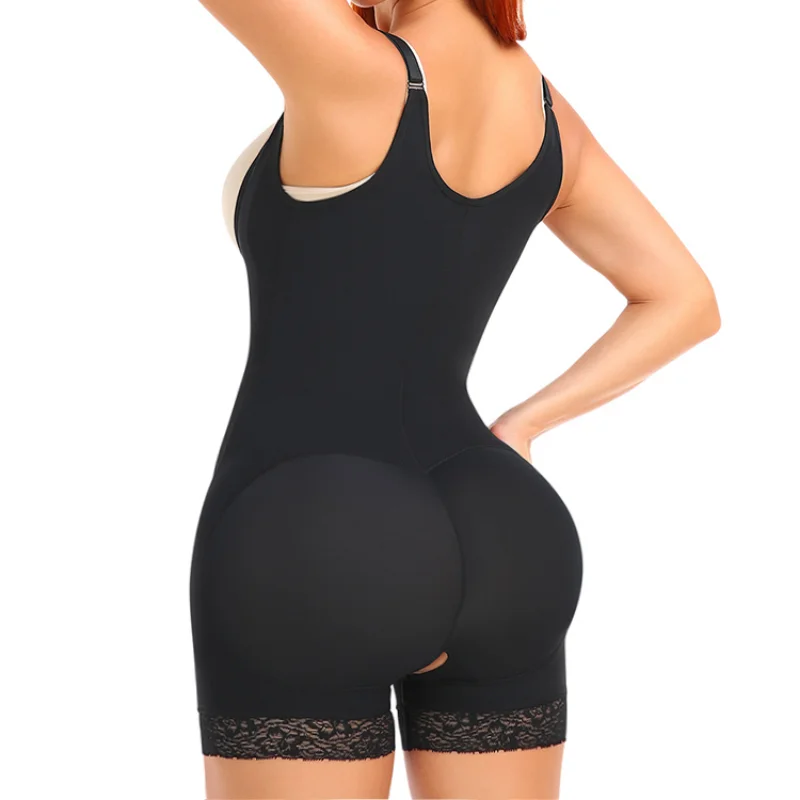 Women\'s Shapewear Bodysuit  Slimming  Butt Lifter Full Body Shaper Bbl Tummy Control Open Crotch Ziper Design Fajas Reductoras