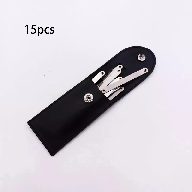 15 piece stainless steel tool belt set, portable multifunctional metal hand tool set, battery free, durable and practical
