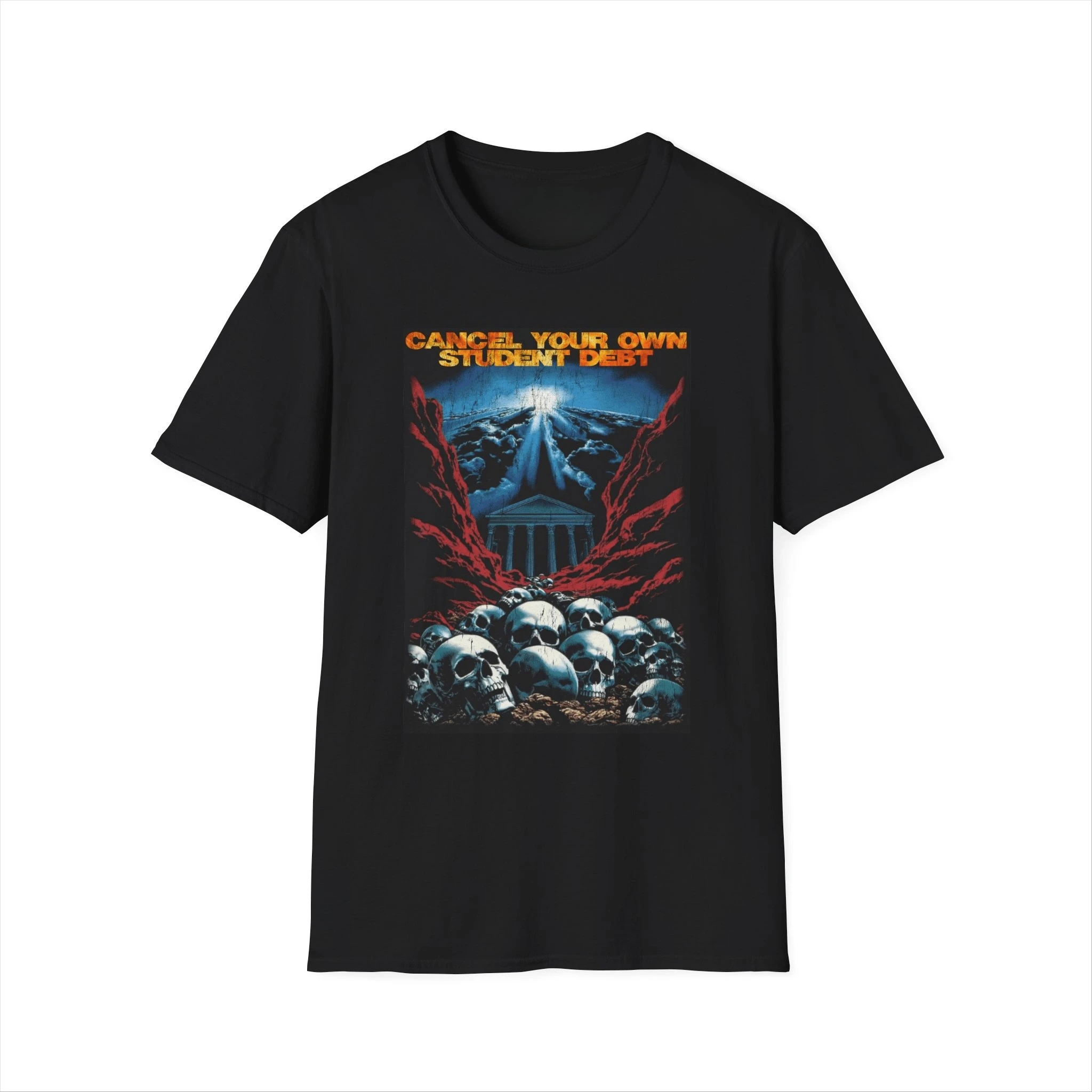 Cancel Your Own Student Debt Spooky Graphic Tee Cotton Mens Womens T-Shirt Outdoor Casual Top