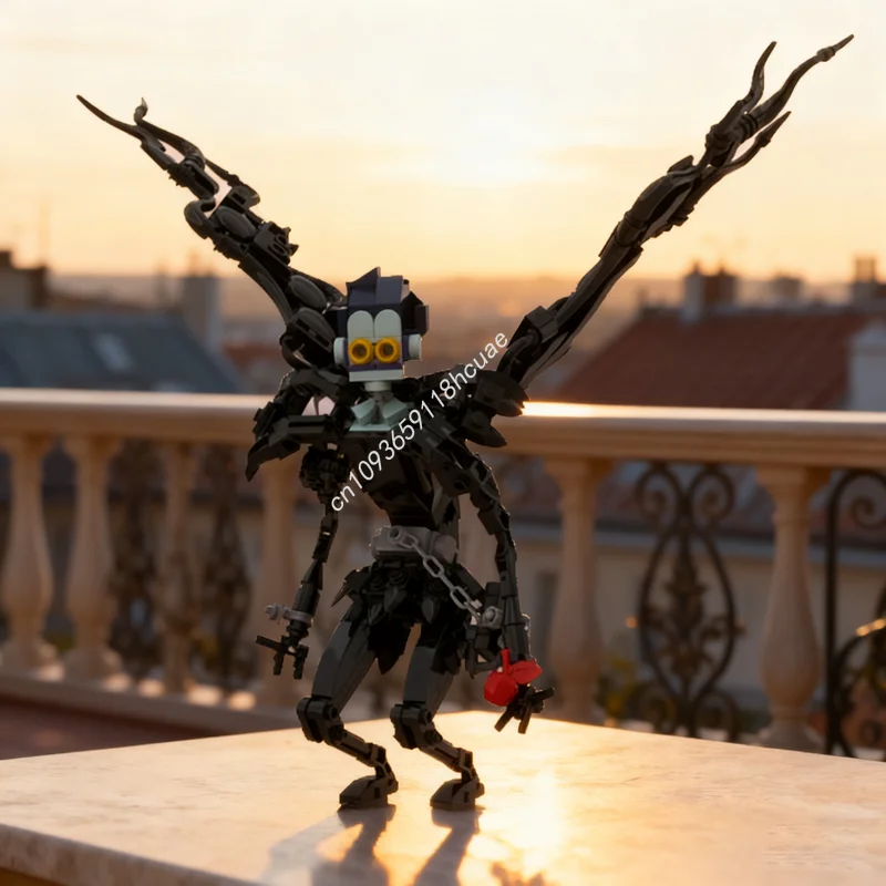 308 قطعة MOC مذكرة الموت ريوك Poseable الشكل خلق نموذج اللبنات هدايا عيد الميلاد تجميع اللعب DIY بها بنفسك الإبداعية الطوب الاطفال #1
