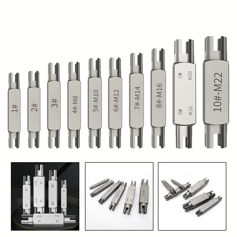 1pc M4 -M22 Broken Tap Extractor Damaged Screw Tap Extractor Double-ended Tap Screw Tap Remover Tool Wrench Drill Bit Power Tool