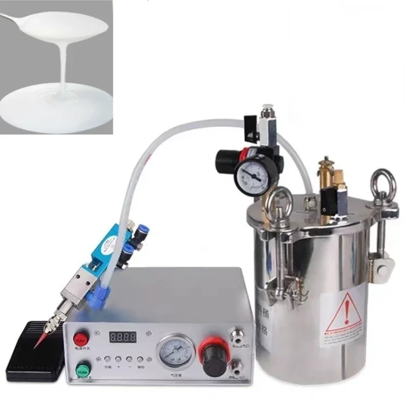 Single liquid filling machine/epoxy resin timing quantitative stainless steel pressure barrel gluing machine