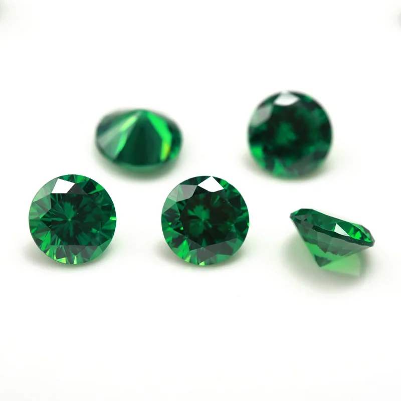 JIANGYUANGEMS Zircon 1.0mm~3.0mm 5A Round Cut CZ Stones Loose Cubic Zirconia Synthetic Gemstone for Jewelry