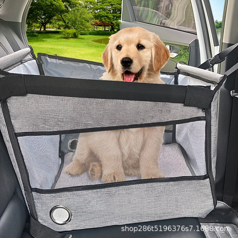 Waterproof Car Seat Cover for Pet, Dog Carrier, Travel Hammock, Rear Seat Protector Mat, Safety Carrier for Dogs and Cats