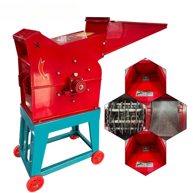 Animal Feed Hammer Mill Corn Grinding Machine Corn Maize Hammer Grinder Maize Milling Machine Corn Crusher 600 Kg/h