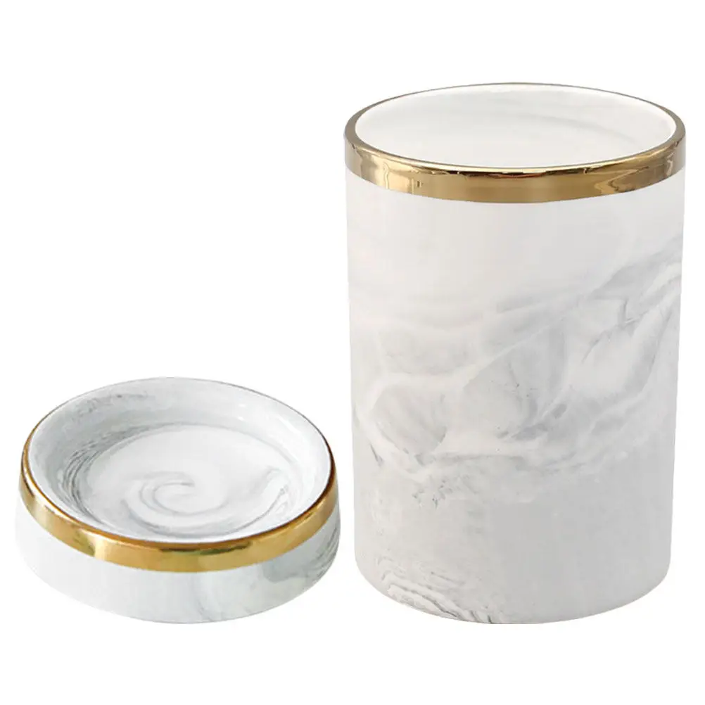 

Large Capacity White Utensil Holder Marble Texture Cutlery Bucket Countertop Kitchen Tool Organizer Spoon Fork Chopstick Storage