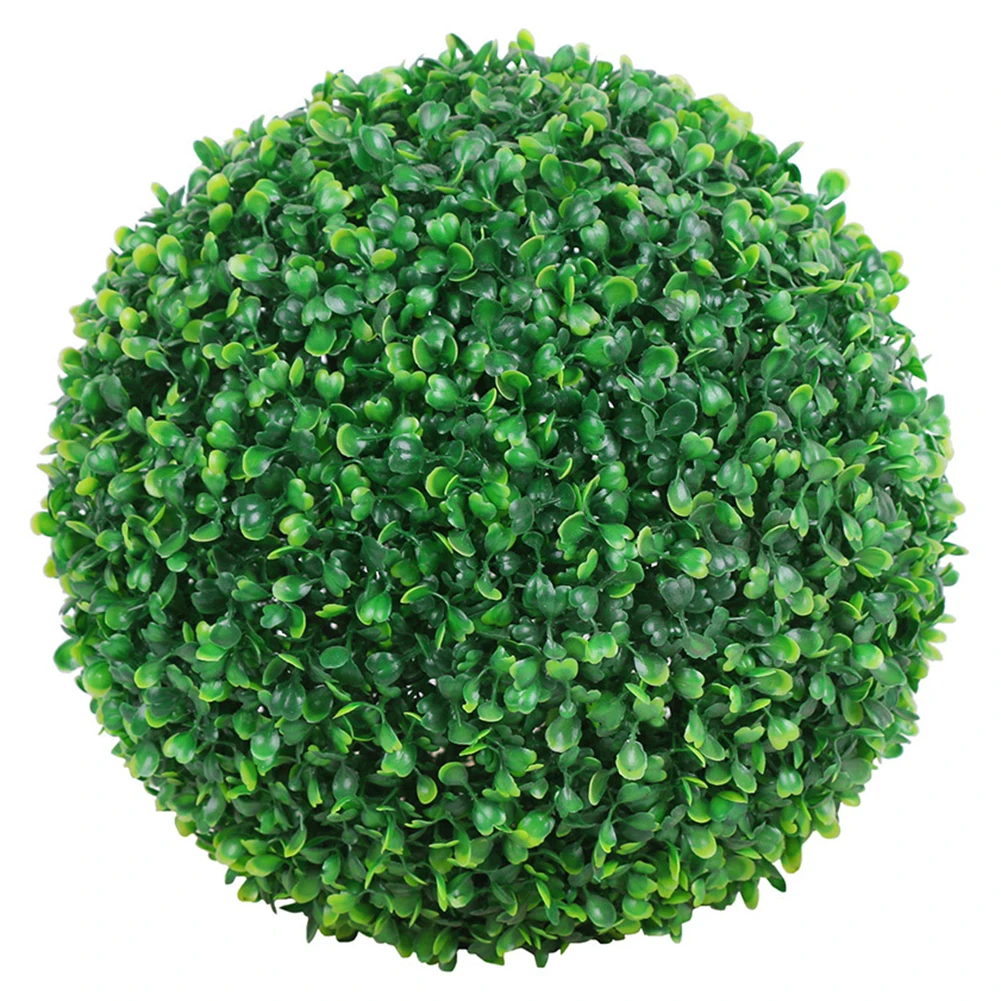 Artificial Plant Ball Realistic Appearance Round Plastic Hanging Grass Ball For Home Wedding Decor Green Garden Decoration