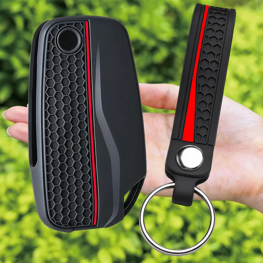 New Silicone Motorcycle Key Case for DUCATI Multistrada V2 V2S V4 V4S 950S 1260S Accessories Key Chain Ring Key Cover Cap Shell