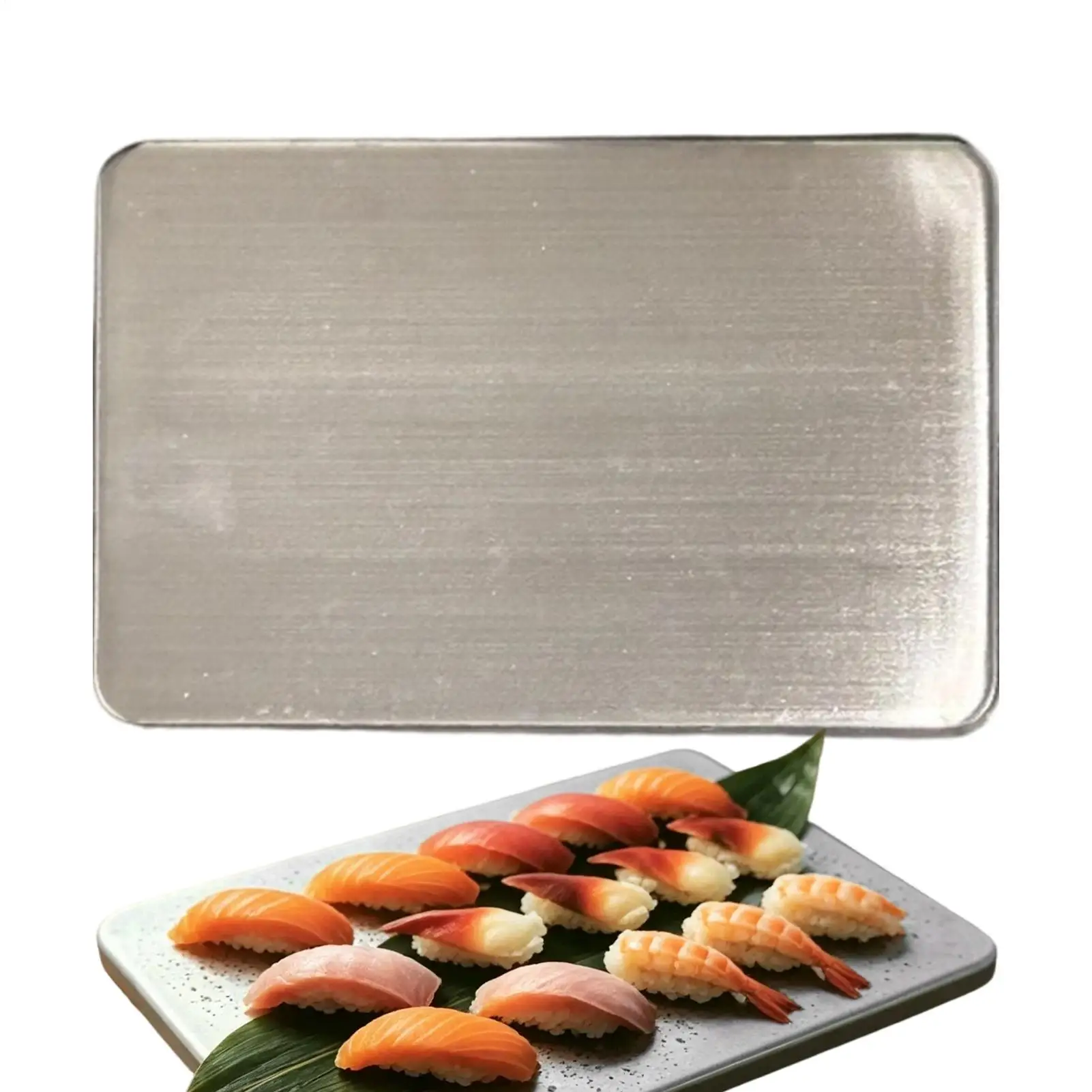 Stainless Steel Cooler Ice Packs Reusable Picnic Drink Cooling Lunch Box Ice Plate For Women Men Anglers Fishermen Travelers