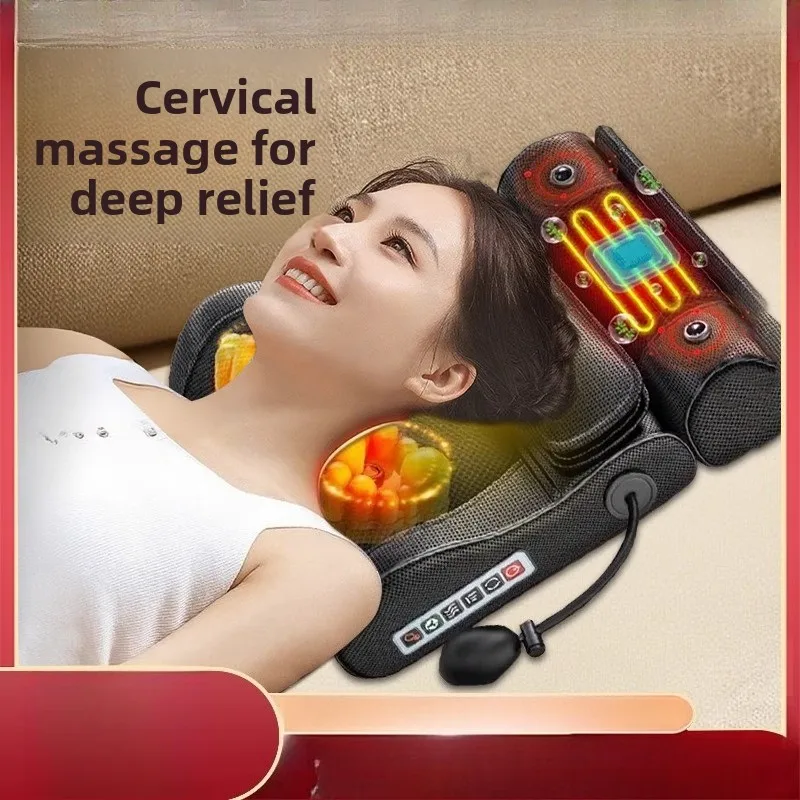 Cervical Massager Back Waist Full Body Multifunctional Cushion Household Shoulder Neck Kneading Massage Pillow