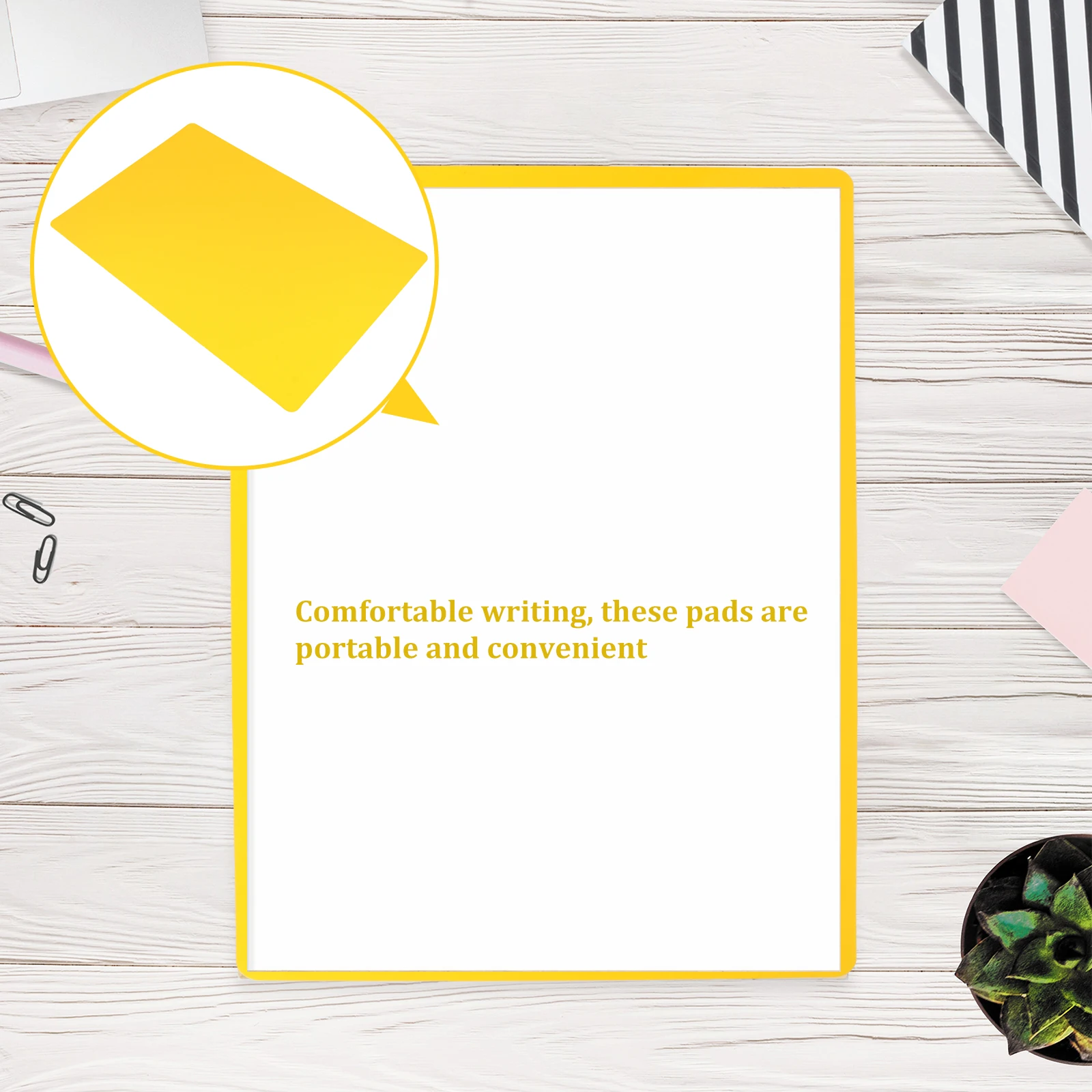 

5pcs Scratch Office School Stationery Supplies Plastic Note Pads Lightweight Anti Scratch Mats Ultra Thin Memo Pads A4 Size Text