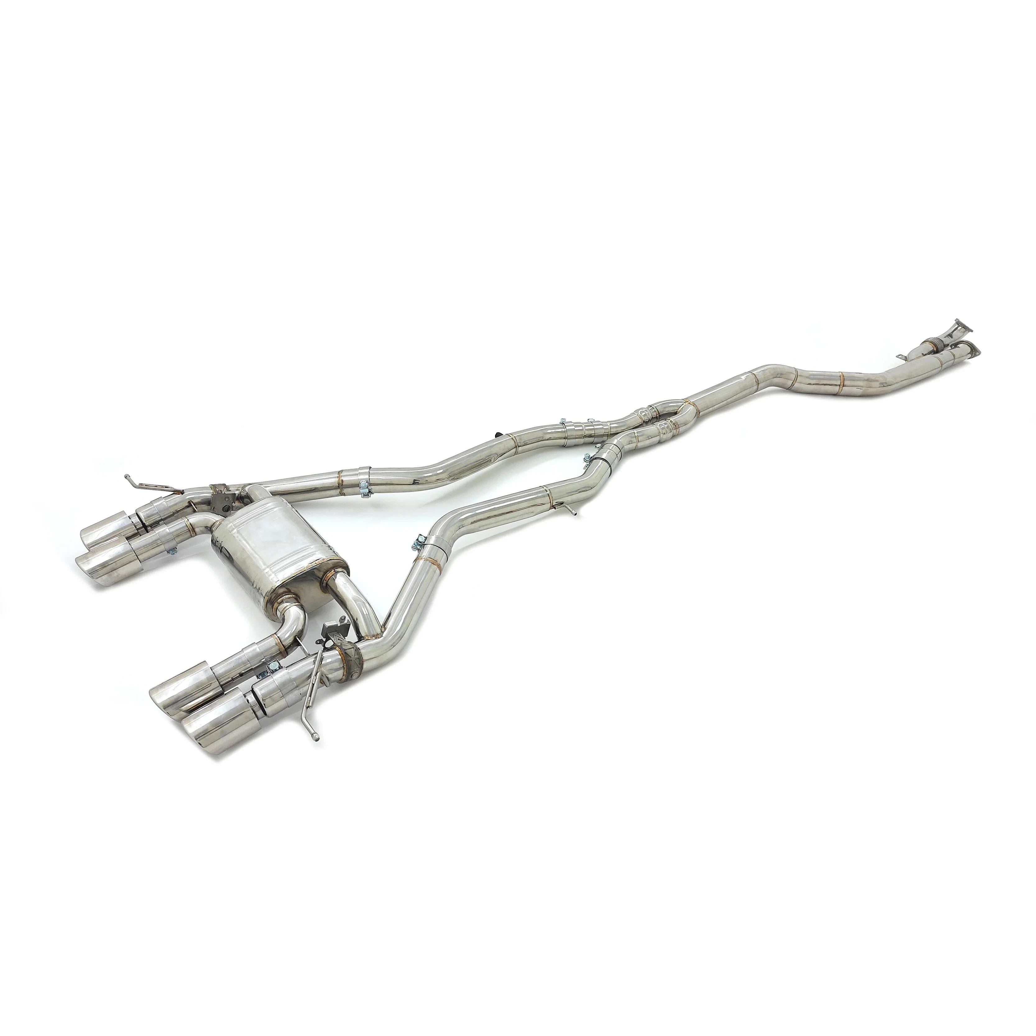 

For BMW S58 G80 M3/G82 M4 3.0T Single Midpipe Ss304 Muffler Valvetronic Sport Valved Catback Tips
