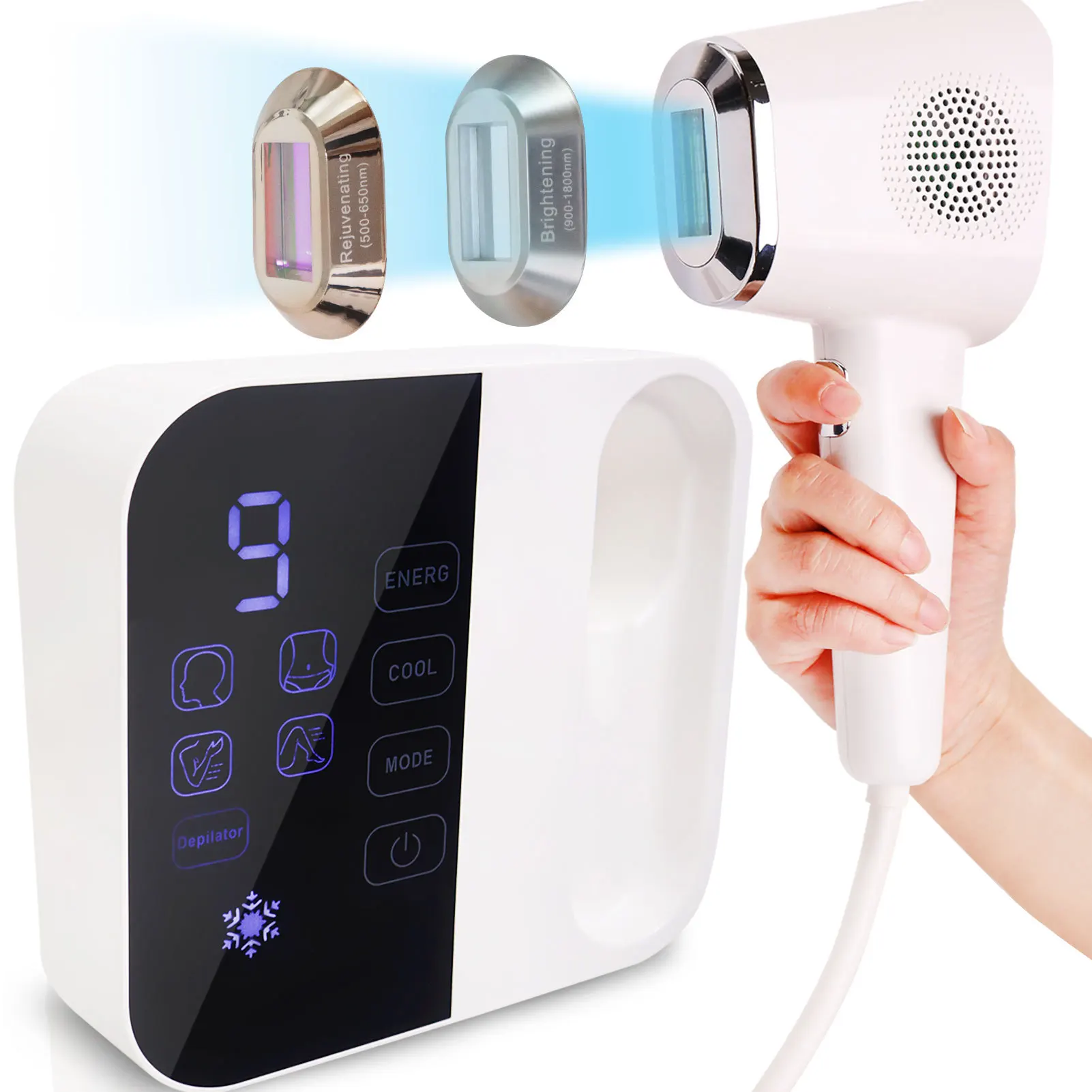 Electric Laser Hair Removal Machine Epilator Body Hair Depilatory Tool Handset Small Handheld Home Use ipl Laser hair removal