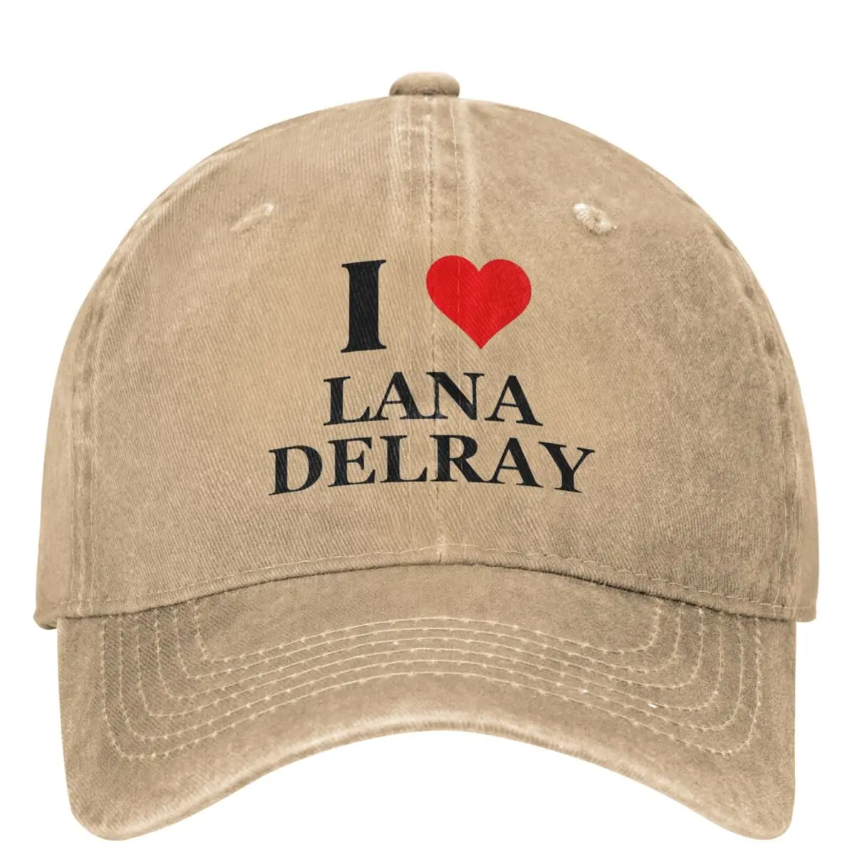 

I Love Lana Delray Baseball Cap Y2K music Kpop Rock Dropshipping Trucker Hat Women Men Street Style Sun-Proof Snapback Cap