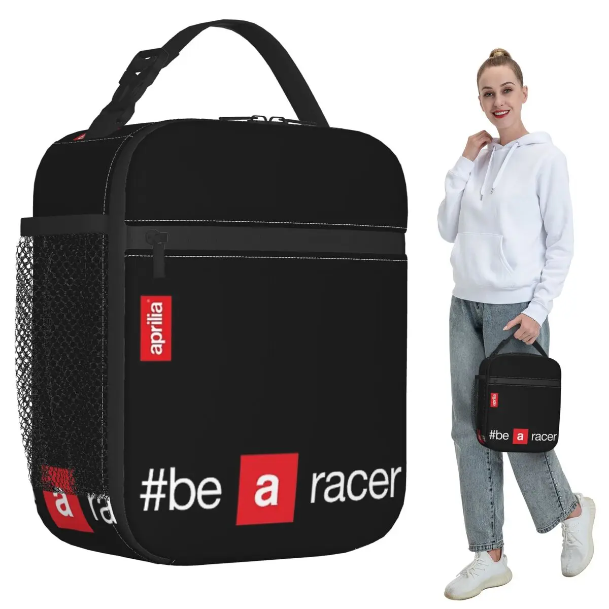 

Aprilia Be A Racer Изолированная сумка для обеда для женщин Офисный холодильник Термальная коробка для еды Сумка Портативные коробки для завтрака Контейнер