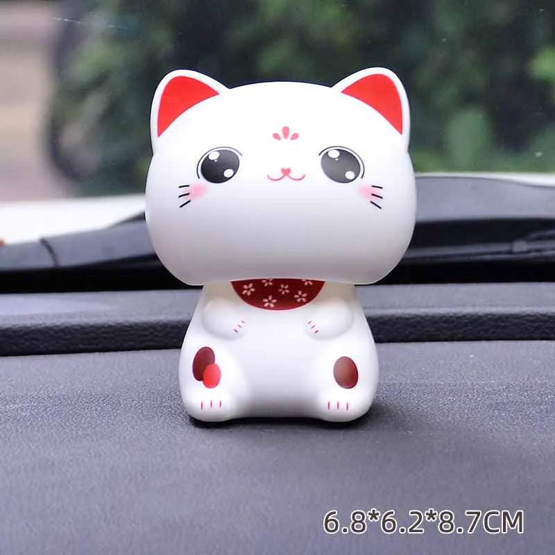 大きな頭の猫の太陽のおもちゃ,車のセンターコンソール,装飾的な装飾品,かわいい,新しい