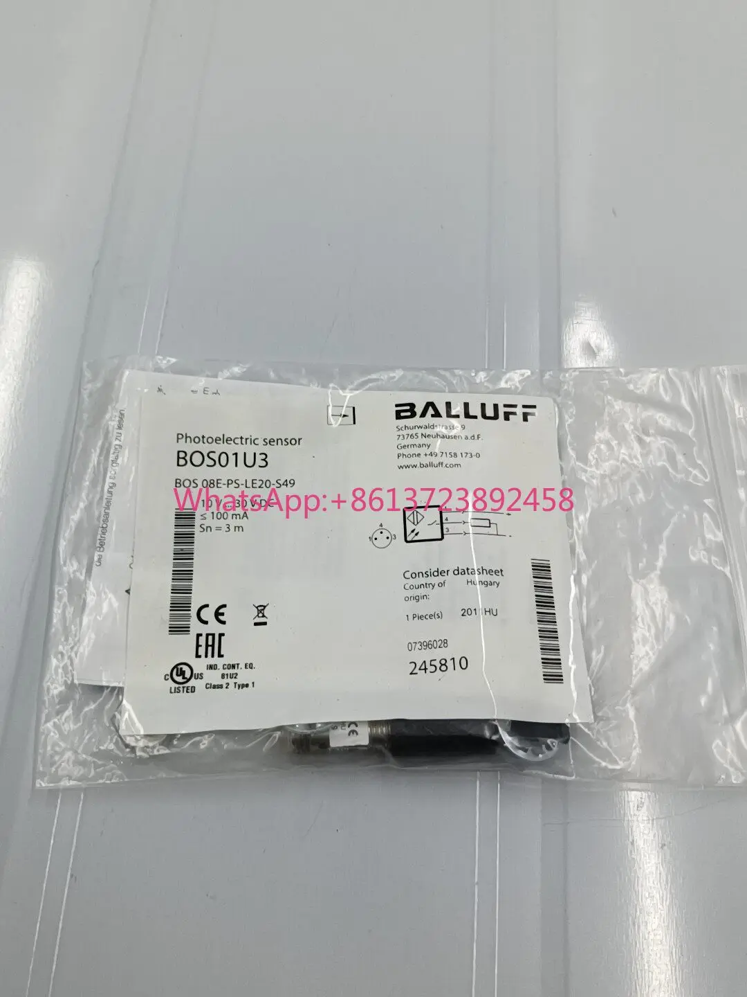 BOS01U3 BALLUFF sensor, high quality