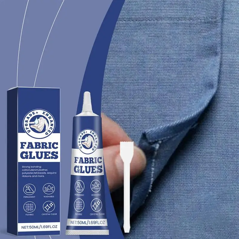 Cloth Glue For Fabric Multipurpose Fabric Tack Glue Liquid Stitching Fabric Glue Long-Lasting Fabric Fusion Glue Patch Adhesive