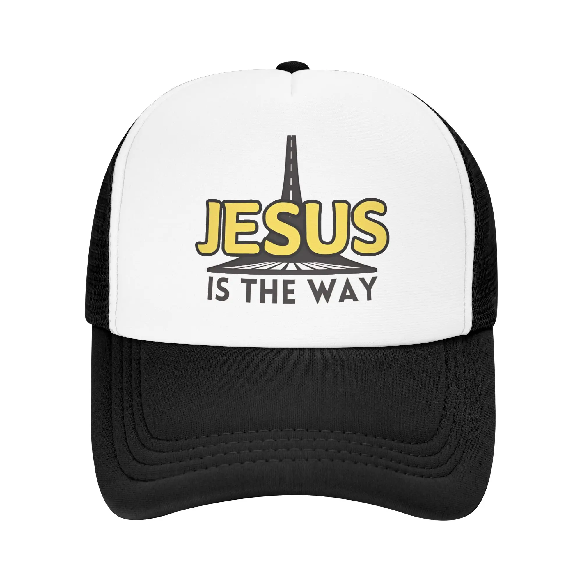 Unisex Jesus is the way   Bible quote  Trucker Hats Mesh Baseball Caps Snapback Caps  Trucker Cap Adjustable Fishing Hat Summer