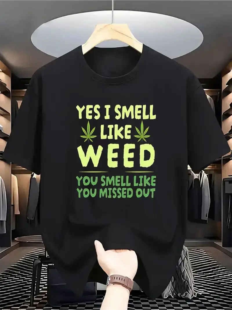 Text Print Casual T-Shirt Unisex Design Comfortable Machine Washable Gift Combines Fun Practicality Stylish Flair Everyday Wear
