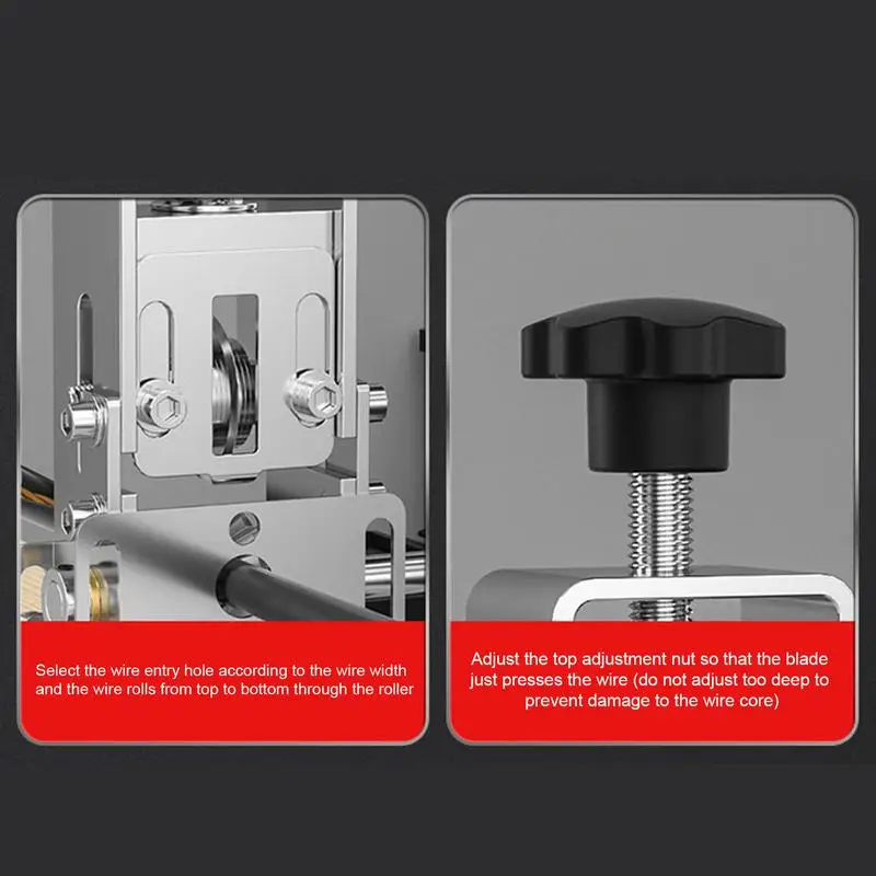 Copper Wire Stripper Machine Electric Manual Copper Wire Stripper Machine Multifunctional Adjustable Tool Electricians And