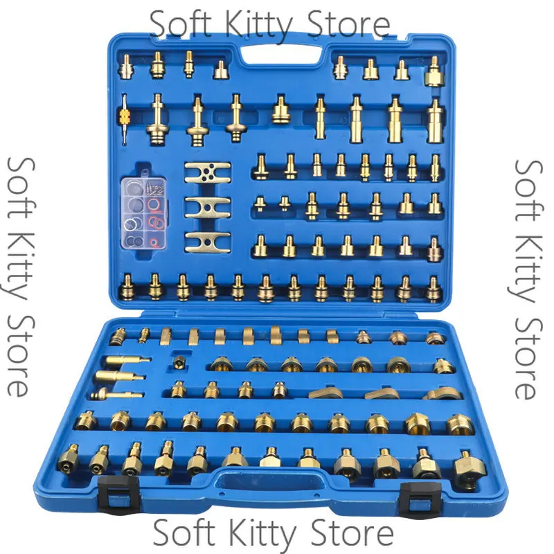 81 sets of automotive air conditioning leak detection tools for repairing, plugging, and testing leaks