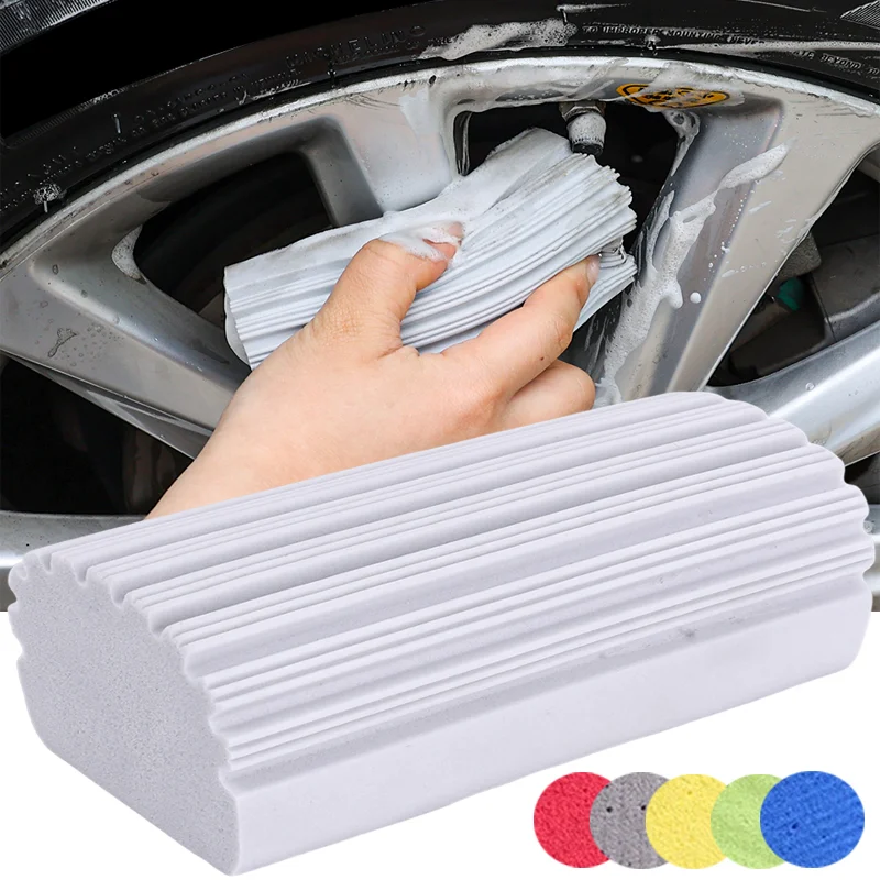 

Multi-functional Strong Absorbent Cleaning Sponge Wipe Car Body Tyre Cleaning Sponge Brush Cars Maintenance Accessories