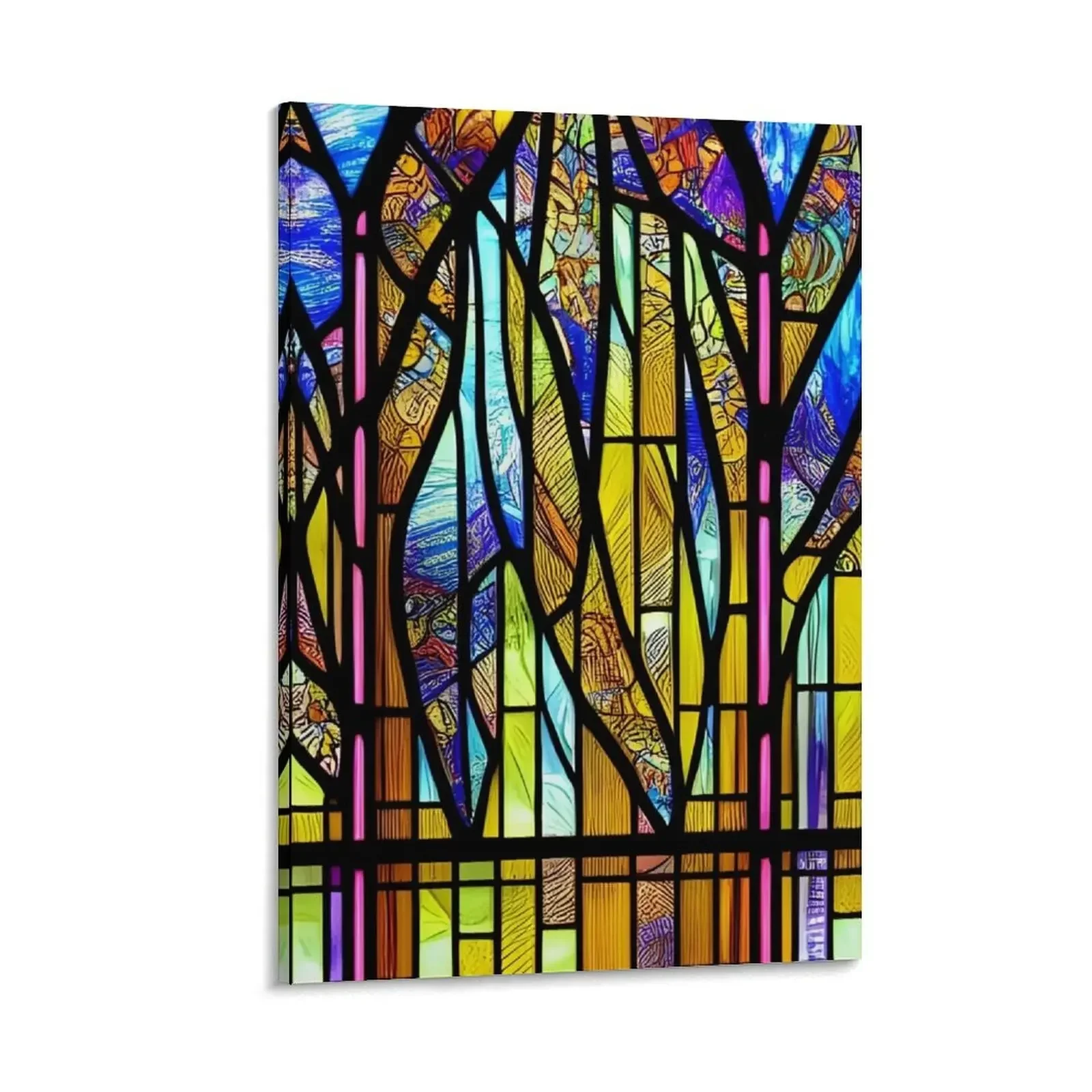 

Stained glass window Canvas Painting home decor interior luxury home decor anime