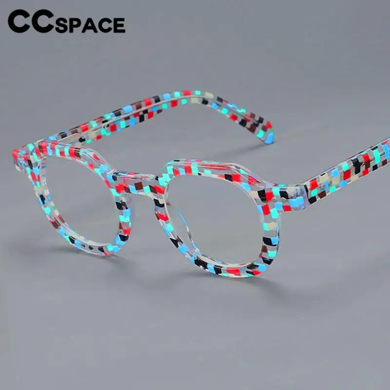 49875 Retro Anti Blue Light Acetate Optical Glasses Frames Men Women Fashion Computer Eyeglasses Customized Reading Glasses