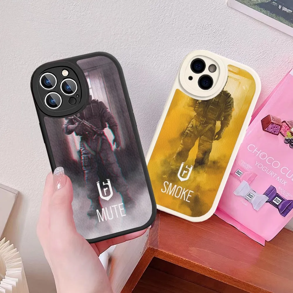 

R-Rainbow S-Six Tournament Team Phone Case Hard Leather For IPhone 16 15 14 13 12 Mini 11 14 Pro Max Xs X Xr 7 8 Plus Fundas