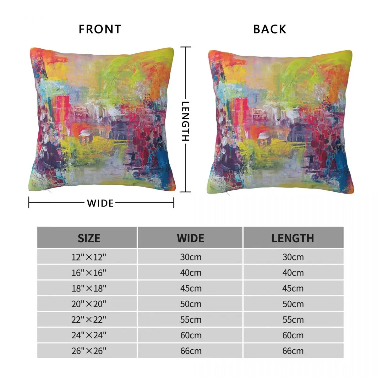 Pure Bliss Excitement Hope Square Pillowcase Polyester Linen Velvet Pattern Zip Decorative Pillow Case Home Cushion Cover