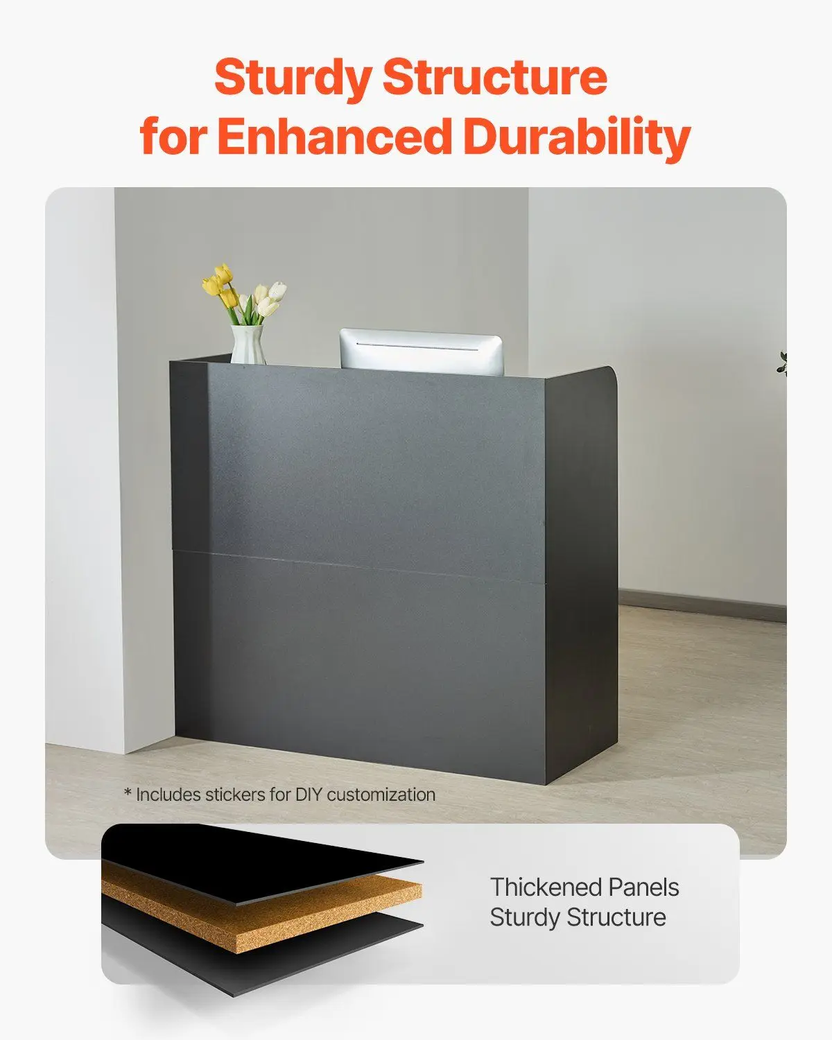 47inch Front Counter Desk with - đánh giá và giá Office Furniture Zone