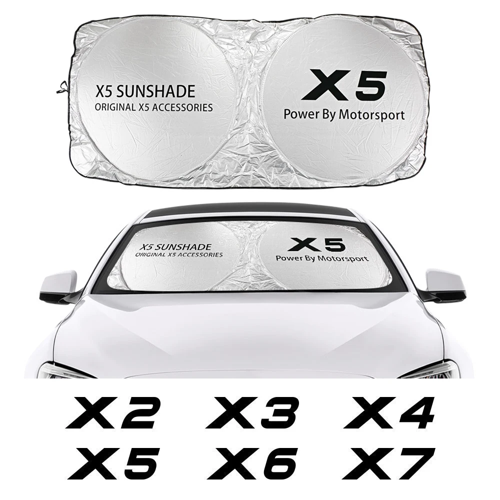 Car Windshield Sun Shade Cover Accessories Anti UV Reflector For BMW X5 E70 F15 G05 X1 F48 X3 F25 X6 E71 X2 F39 X4 F26 X7 G07