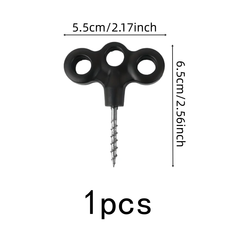 1 pcs Spiral Ground Anchors Galvanized Steel Body, designed for Trampoline Securing, Spiral Auger Design