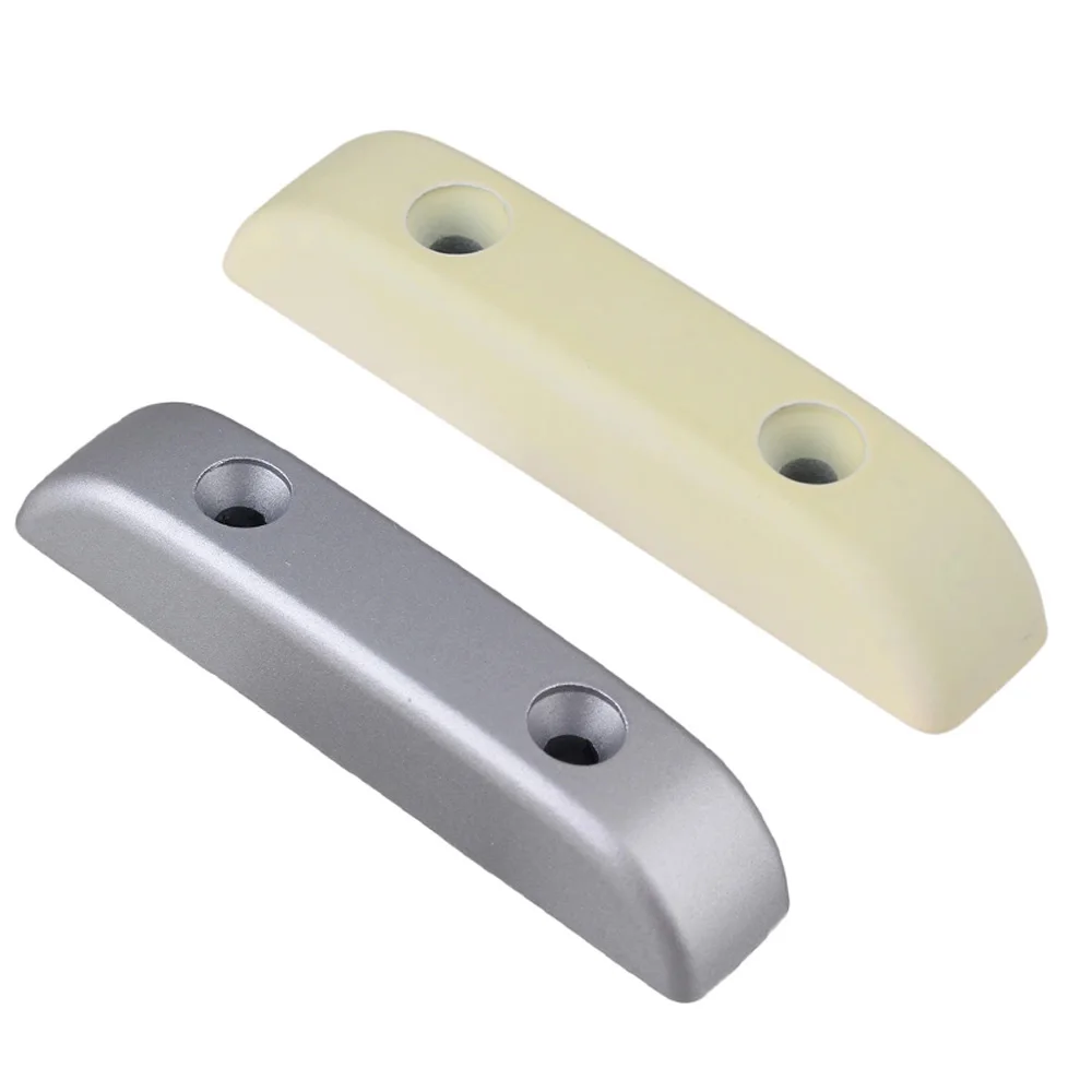 Silver/Cream Bass Metal Thumbrest Thumb Rest with Screws Guitar Replacement Parts