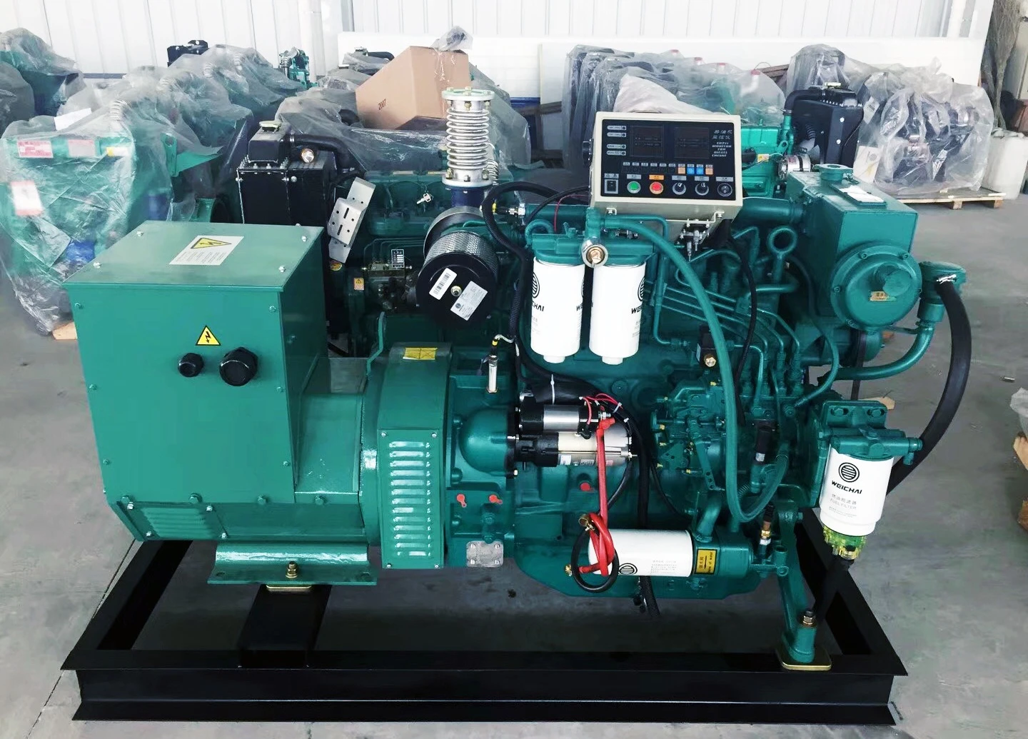 Weichai Marinegeneratorsatz 50 kW Dieselmotor, geräuscharmer Generatorsatz