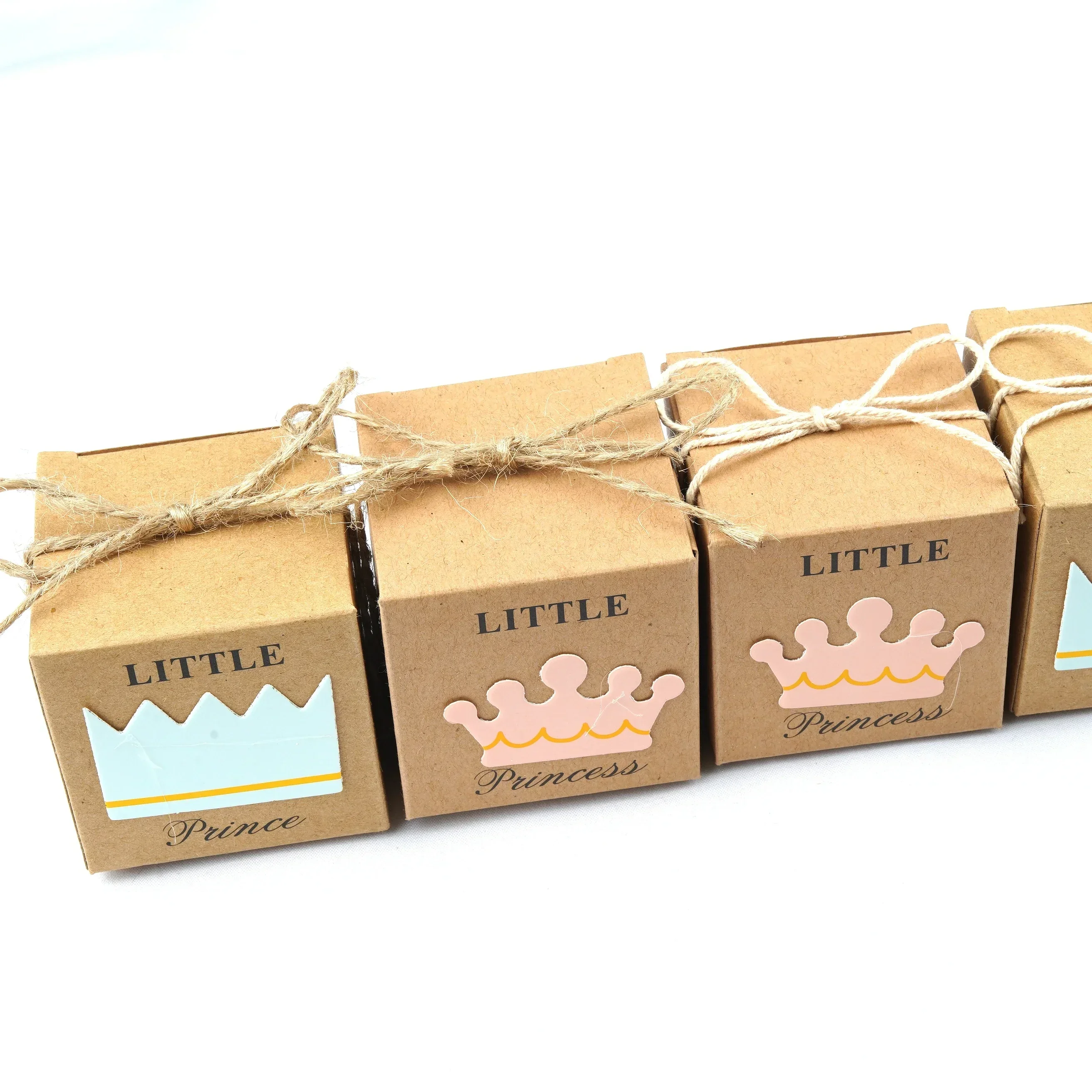 Little Prince or Princess Favour Boxes,Baby Shower,Christening,Chocolate Box 10pcs/lot