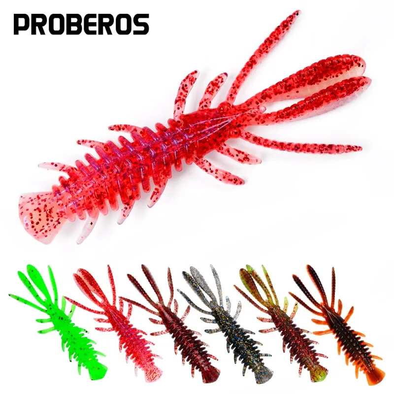 

30pcs Floating Shrimp Fishing Soft Baits Swimbait Crawfish Sinking Lures Soft Plastic Lure for 2.3g Plastic Bass Lure