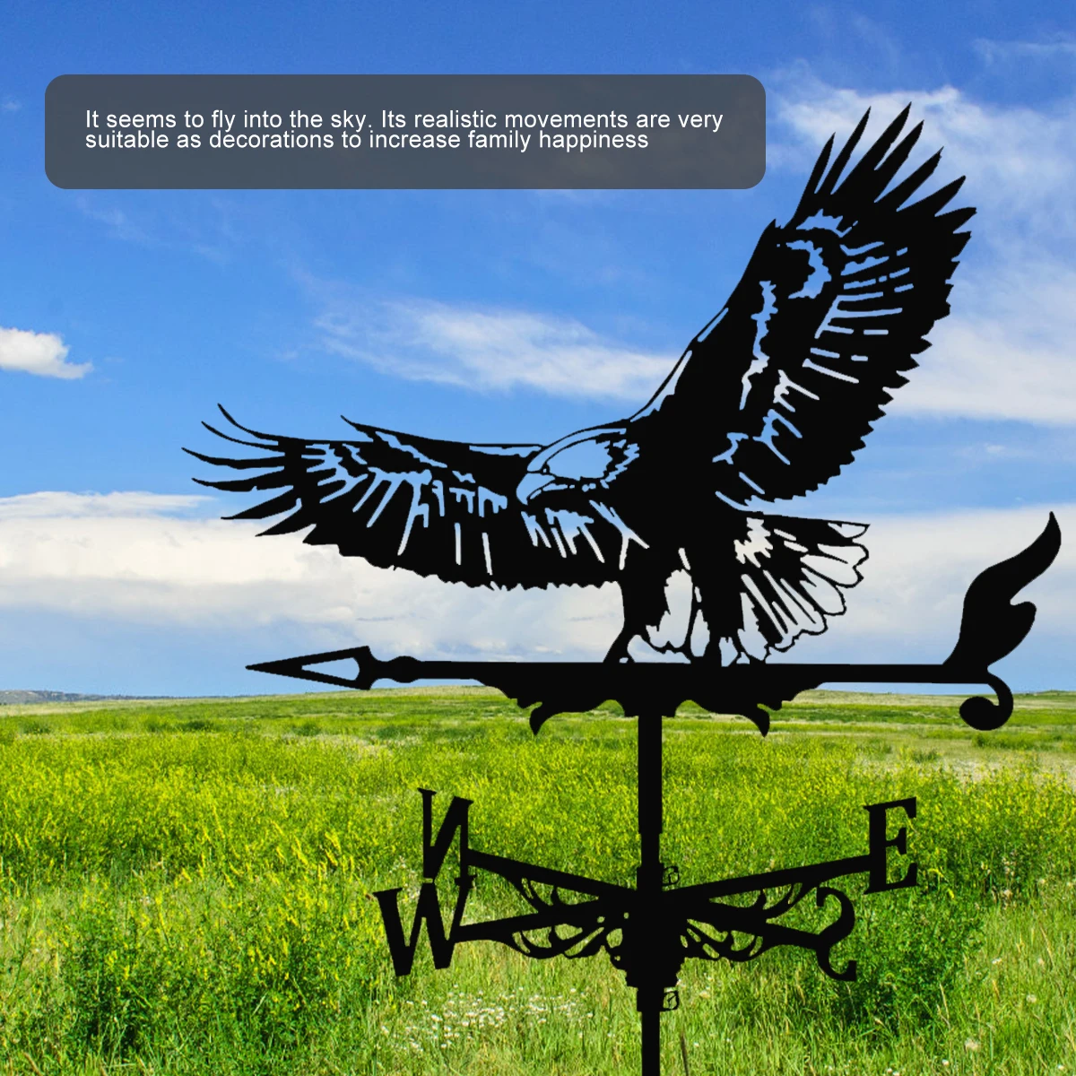 Metal Weathervane,Witch Iron Weather Vane,Sea Rover Wind Direction Indicator Garden Decoration Outdoor Roof Decoration Gardening