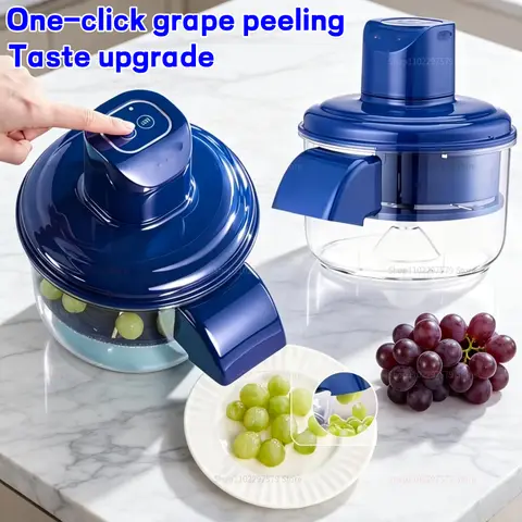 Rechargeable Fruit Peeler Automatic Electric Grape Peeler Machine for Grapes Cherry Tomatoes Garlic Kitchen Fruit Tool