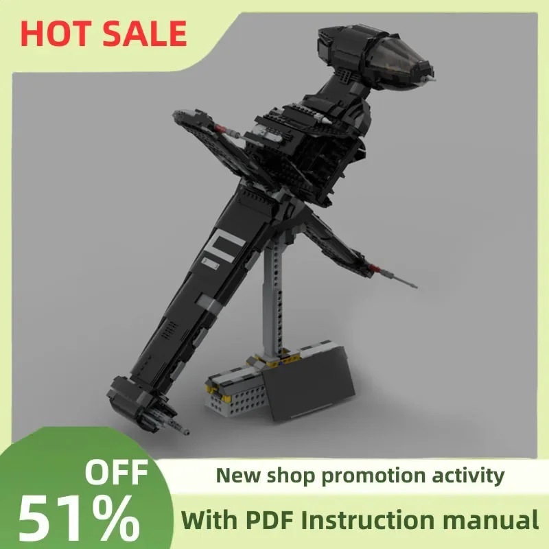 

New 1492Pcs Famous Star Battle Movie Moc Black B-Wing Starfighter Model Diy Creative Ideas Kid Toy Birthday Gift Building Blocks