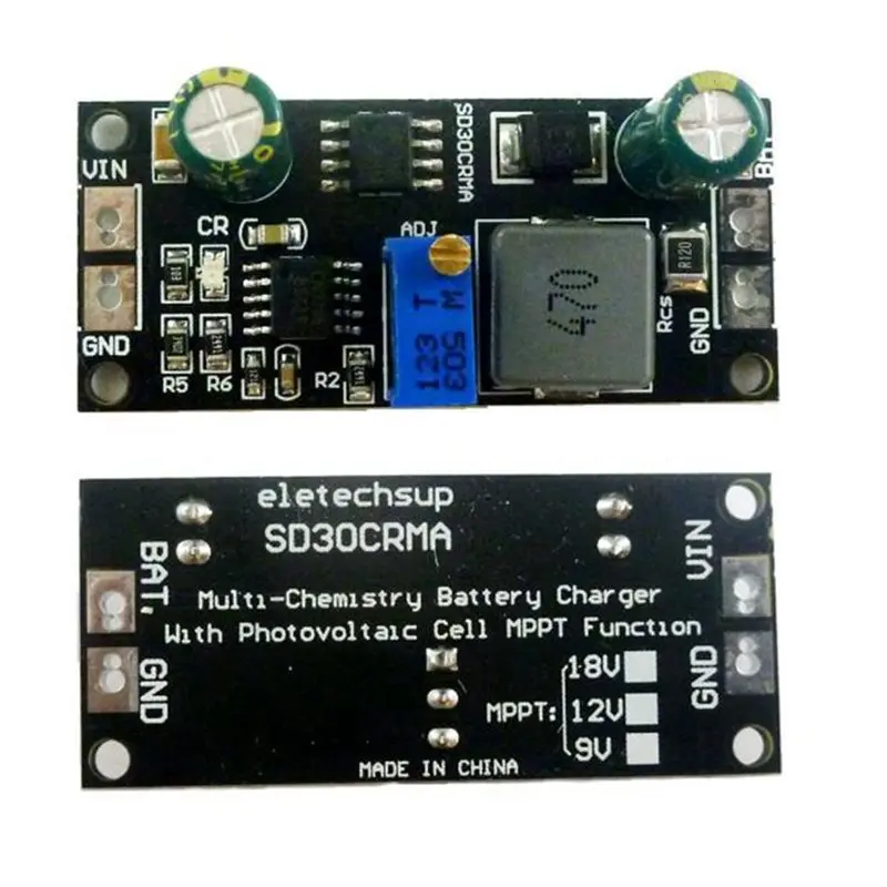 【NEWLY】2X MPPT Solar Controller 1A 3.2V 3.7V 3.8V 7.4V 11.1V 14.8V Lithium Lifepo4 Titanate Battery Module,MPPT 12V