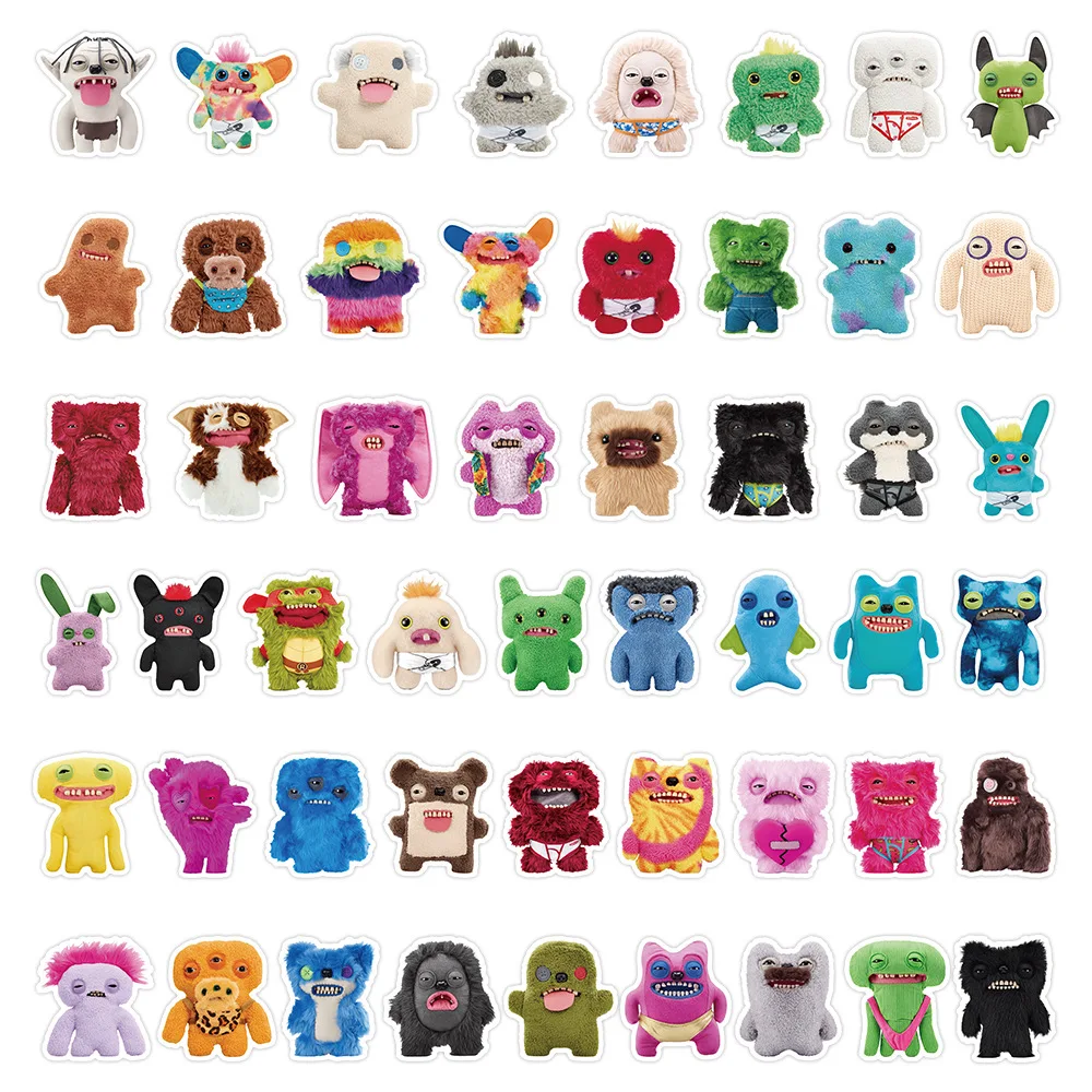 50PCS Leuke Fuggler Cartoon Stickers Kawaii Speelgoed Graffiti Decoratie DIY Koffer Koelkast Laptop Gitaar Auto Fiets Skateboard Decals