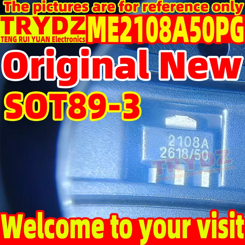 200-20pcs Original New ME2108A50PG SOT89-3 5V Boost DC/DC Chip Transistor