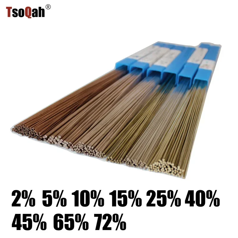 Silver Solder Wire ต่ําอุณหภูมิ Brazing แท่งเชื่อม 2% 5% 10% 15% 25% 40% 45% 72%